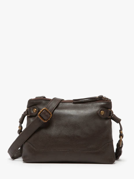 Shoulder Bag Cow Leather Basilic pepper Brown cow BCOW82 other view 4