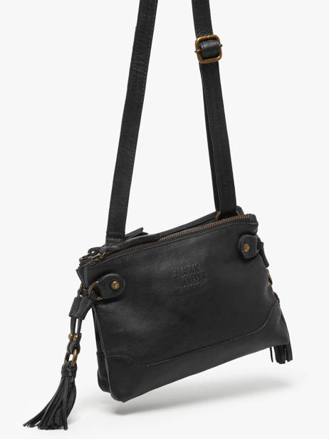 Shoulder Bag Cow Leather Basilic pepper Black cow BCOW82 other view 2