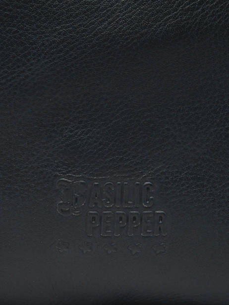Sac Porté épaule Cow Cuir Basilic pepper Noir cow BCOW84 vue secondaire 5