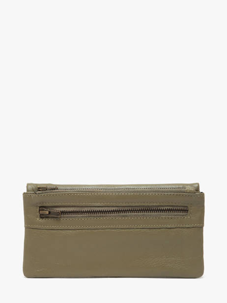 Leather Cow Wallet Basilic pepper Green cow BCOW96 other view 3