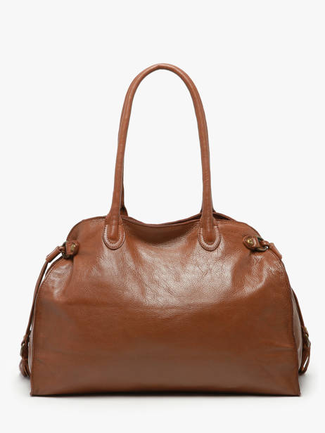 Sac Porté épaule A4 Cow Cuir Basilic pepper Marron cow BCOW85 vue secondaire 4