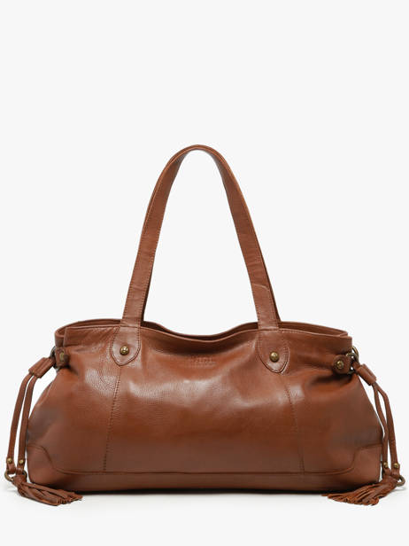 Handbag Cow Leather Basilic pepper Brown cow BCOW80