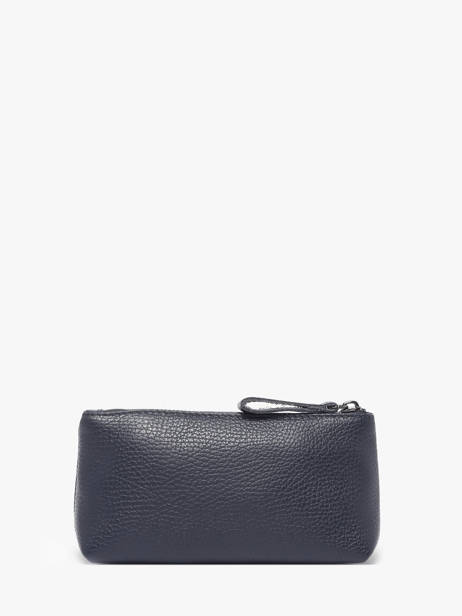 Pouch Leather Milano Blue caviar CA22114 other view 2