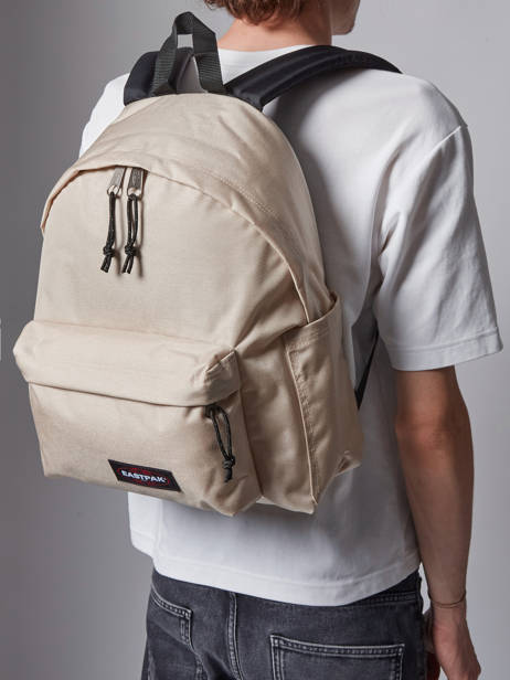 Day Pak'r Backpack 1 Compartment Eastpak Beige authentic EK0A5BG4 other view 1