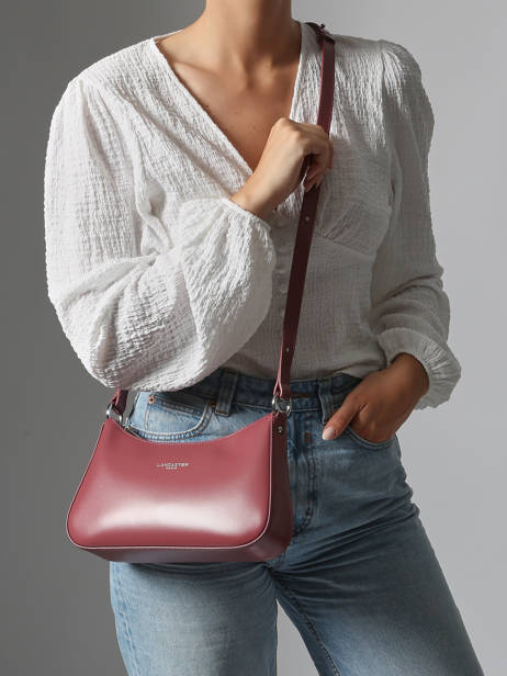 Leather Suave Crossbody Bag Lancaster Pink suave ace 22 other view 1