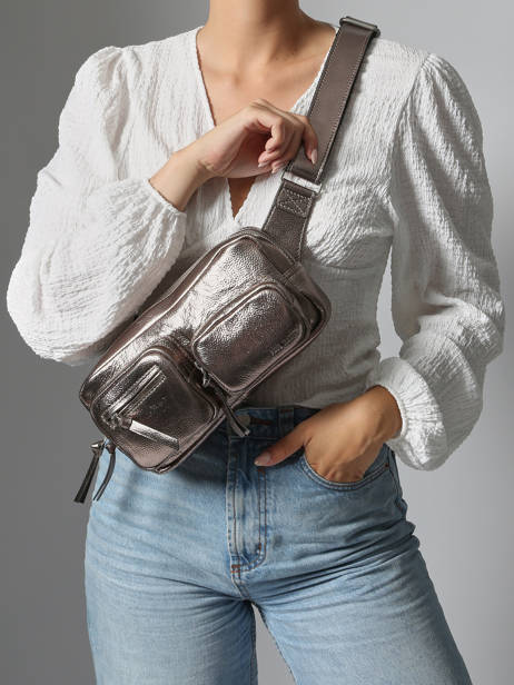 Leather 90s Belt Bag Paul marius Gray 90's BANAN90S other view 1