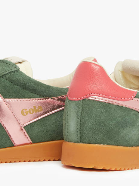 Sneakers Elan Glitz In Leather Gola Green women CLB790 other view 3