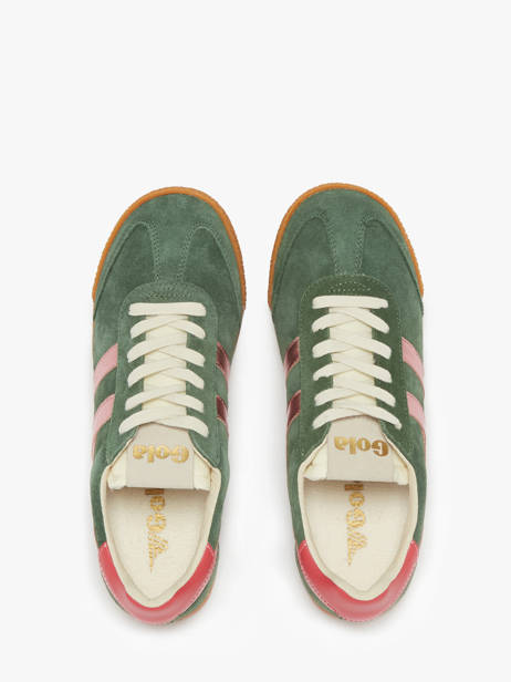 Sneakers Elan Glitz In Leather Gola Green women CLB790 other view 4