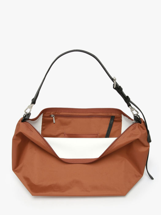 Longchamp Besace longchamp toile Hobo bag Brown