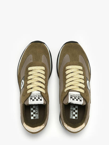 Platform Sneakers Flex M Jogger In Leather No name Green women IMKNITAY other view 4