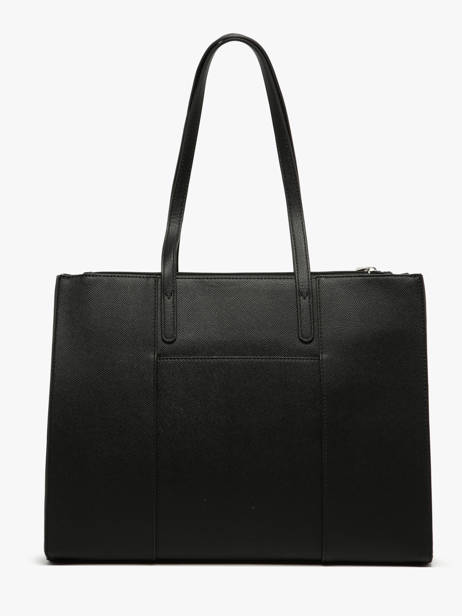 Sac Porté épaule A4 Saffiano David jones Noir saffiano 4N vue secondaire 4