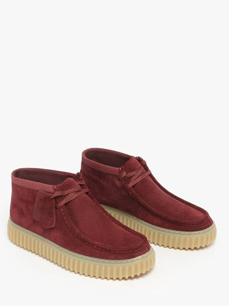 Ankle Derby Shoes Torhill In Leather Clarks Red men 26183423 other view 2