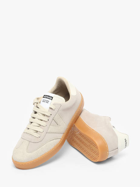 Sneakers Berlin In Leather Victoria Beige women 1126229 other view 3