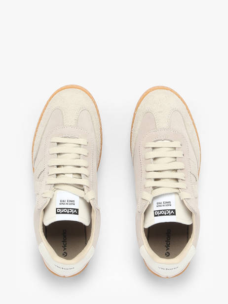 Sneakers Berlin In Leather Victoria Beige women 1126229 other view 4