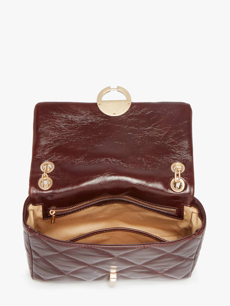 Large Quilted Leather Moon Shoulder Bag Vanessa bruno Brown moon 84V40329 other view 3