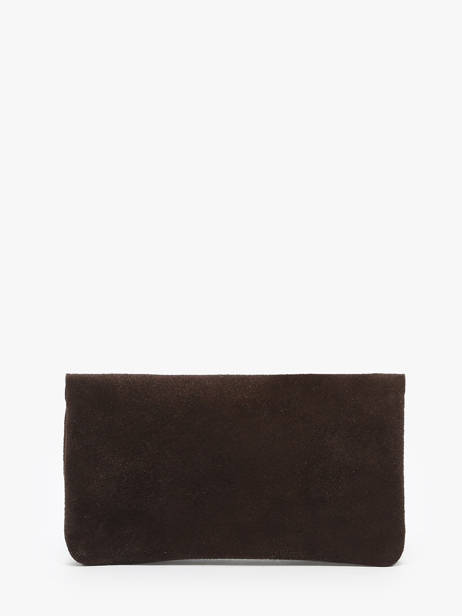 Leather Velvet Wallet Milano Brown velvet VE23113 other view 2