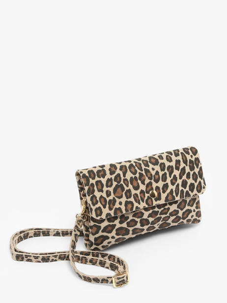 Sac Bandoulière Velvet Leopardo Cuir Milano Multicolore velvet leopardo VL23067 vue secondaire 2