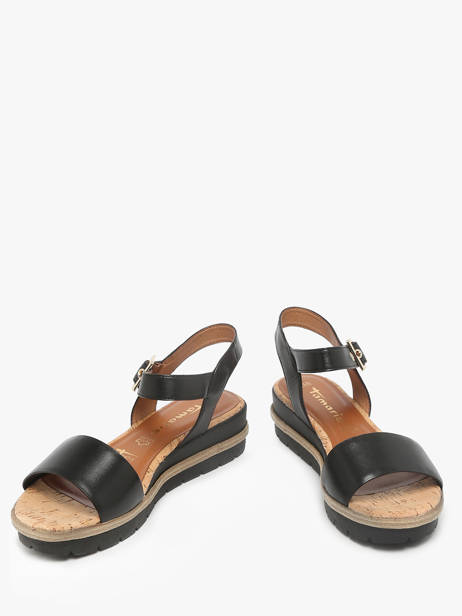 Sandals In Leather Tamaris Black women 42 other view 2