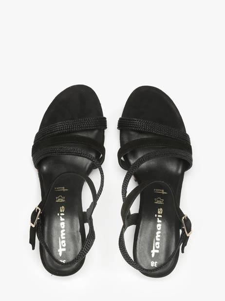 Wedge Sandals In Leather Tamaris Black women 44 other view 3