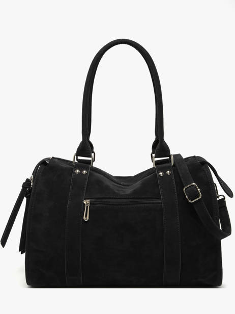 Shoulder Bag Velvet Miniprix Black velvet F7509 other view 3