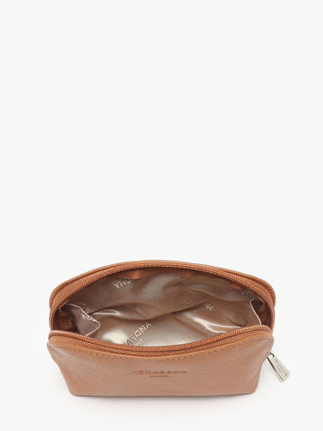 Coin Purse Leather Hexagona Brown confort 467389 other view 1