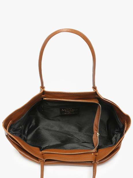 Sac Porté épaule Caviar Cuir Milano Marron caviar CA25062 vue secondaire 3