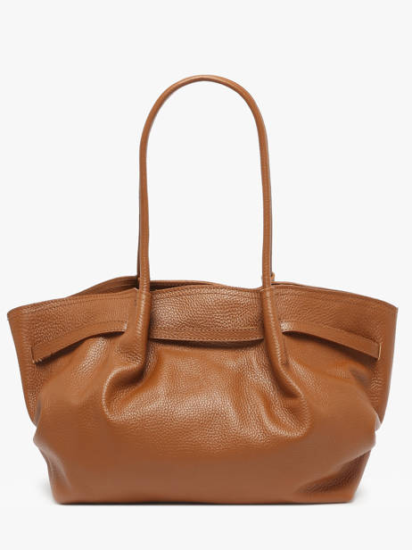 Sac Porté épaule Caviar Cuir Milano Marron caviar CA25062 vue secondaire 4