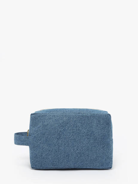 Recycled Cotton Tournelles Xl Zipped Pouch Rivedroite Blue timeless TOURXTIM other view 2