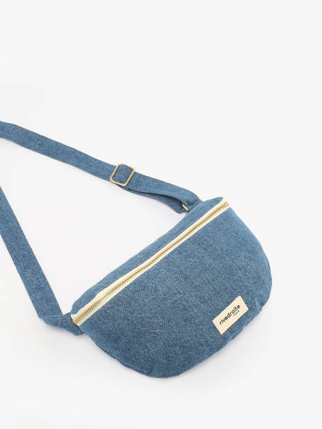 Le Sac Banane Custine Coton Recyclé Rivedroite Bleu timeless CUSTITIM vue secondaire 2