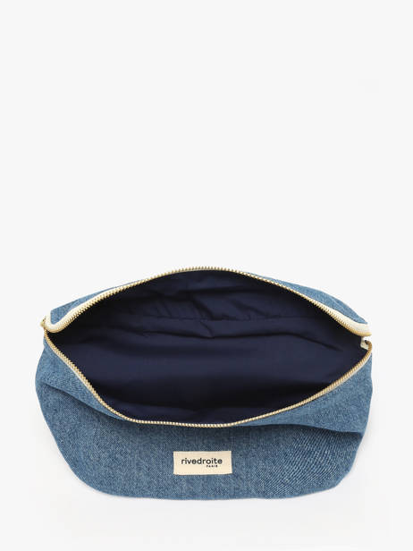 Le Sac Banane Custine Coton Recyclé Rivedroite Bleu timeless CUSTITIM vue secondaire 3