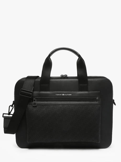 Business Bag Tommy hilfiger Black monogram AM13835