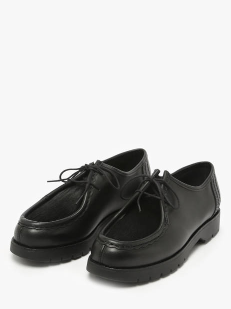 Derby Shoes In Leather Kleman Black women PADRINI other view 2