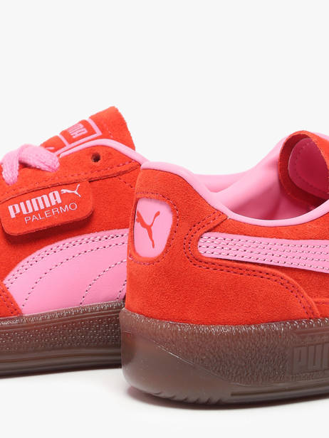 Sneakers In Leather Puma Red women 39646372 other view 3