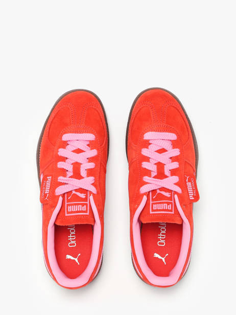 Sneakers In Leather Puma Red women 39646372 other view 4