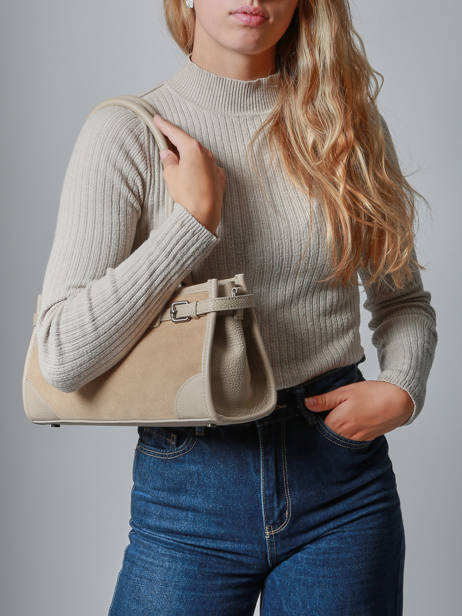 Sac Porté épaule Velvet Caviar Milano Beige velvet caviar VC25062 vue secondaire 1