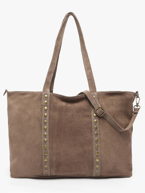Sac Porté épaule Velvet Cuir Milano Beige velvet VE24113 vue secondaire 4