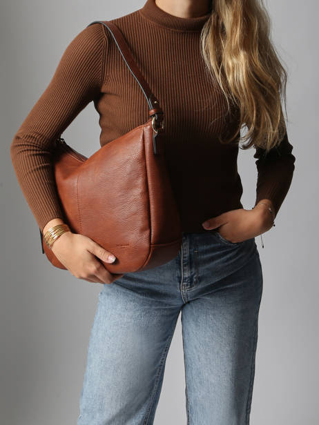 Sac Bandoulière Toscane Hexagona Marron toscane 579737 vue secondaire 1