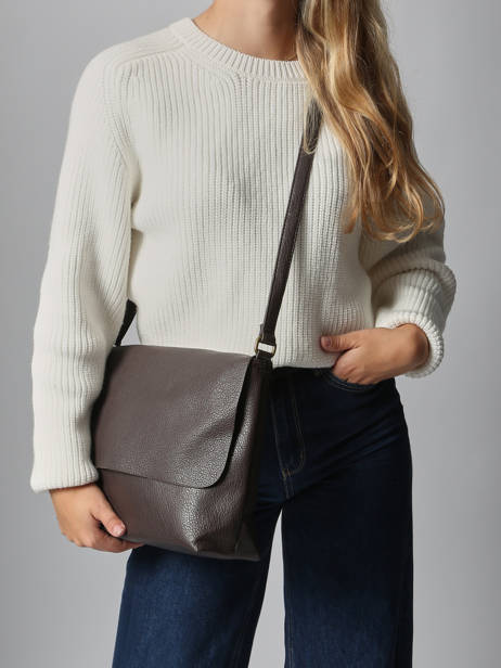 Sac Bandoulière Soft Mandoline Marron soft MD5231 vue secondaire 1