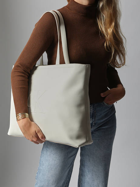 Shoulder Bag Sculpted Calvin klein jeans White sculpted 4K3070G other view 1