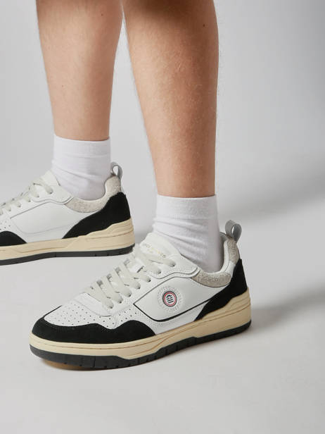 Sneakers La Vernaz In Leather Serge blanco Black men CHA2340P other view 1