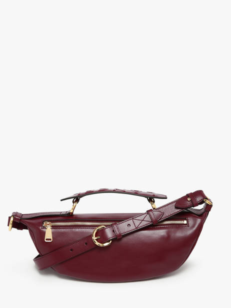 Small Leather Origami Crossbody Bag Lancel Violet origami A12527 other view 4