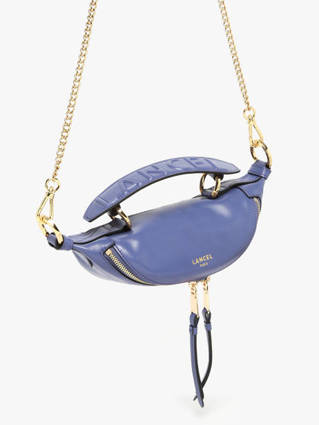 Xs Leather Origami Crossbody Bag Lancel Blue origami A12526 other view 2