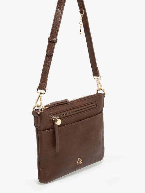 Shoulder Bag Zip Lulu castagnette Brown zip ZAHARA other view 2