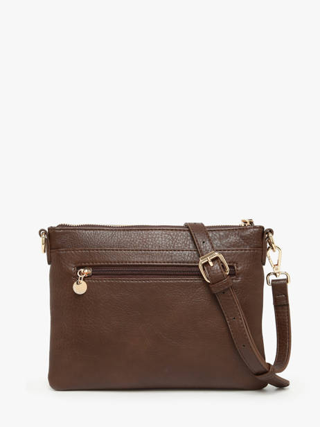 Shoulder Bag Zip Lulu castagnette Brown zip ZAHARA other view 4