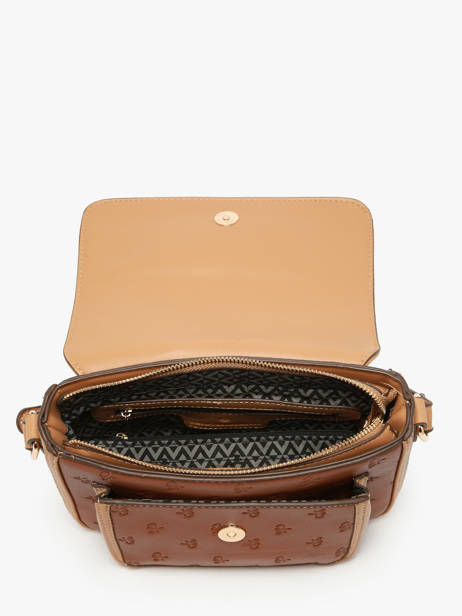 Shoulder Bag Embossed Lulu castagnette Brown embossed ZAIDOU other view 3