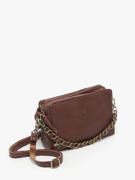 Shoulder Bag Vintage Leather Mila louise Beige vintage 23673LC other view 2