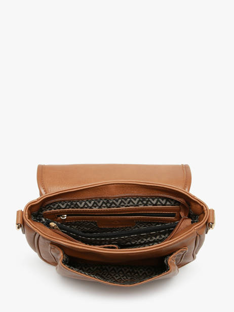 Shoulder Bag Zip Lulu castagnette Brown zip ZAHAR other view 3