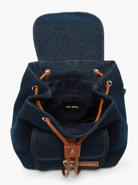 Le Baroudeur Denim Brut Backpack Paul marius Blue denim brut BAROUDEB other view 3