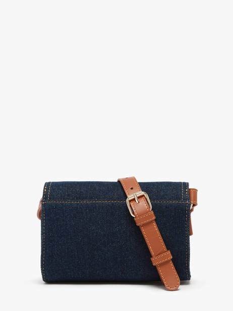 Le Mini Indispensable Denim Brut Crossbody Bag Paul marius Blue denim brut MINIDEB other view 3