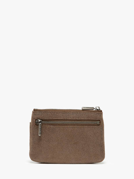 Coin Purse Leather Mila louise Brown vintage 3853X other view 3